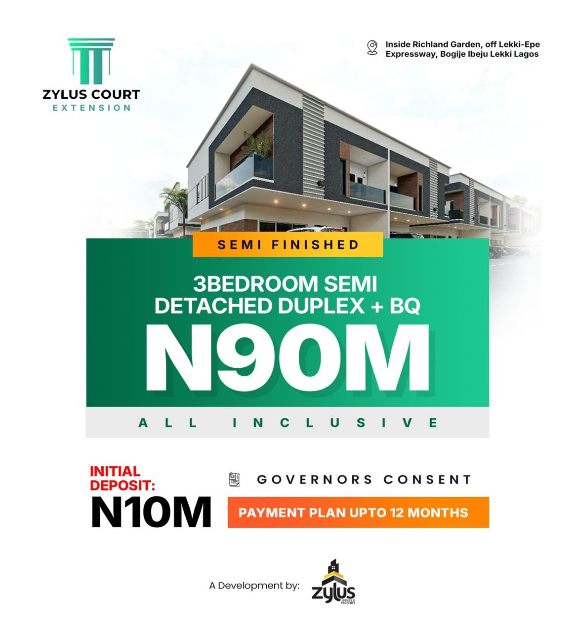 “Exciting News! Buy Your Dream House In Lekki Now!” 3 bedroom duplex